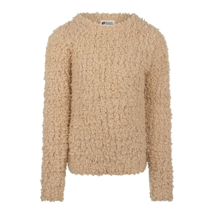 Gebreide beige trui