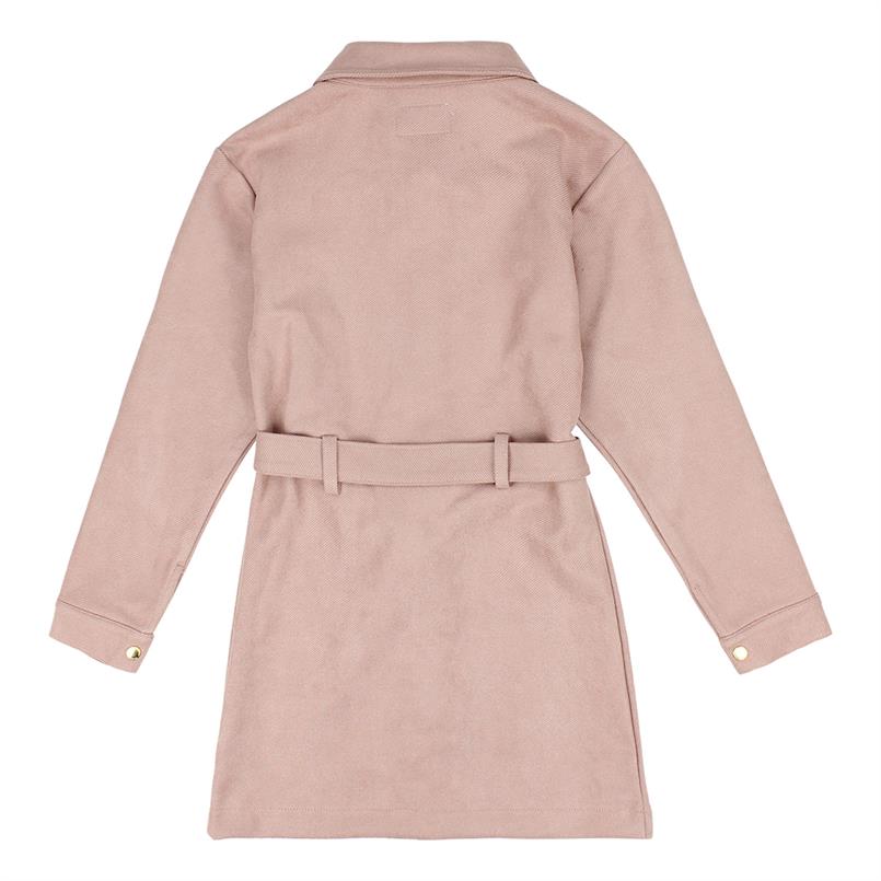 Jurk met knopen en bijhorende riem