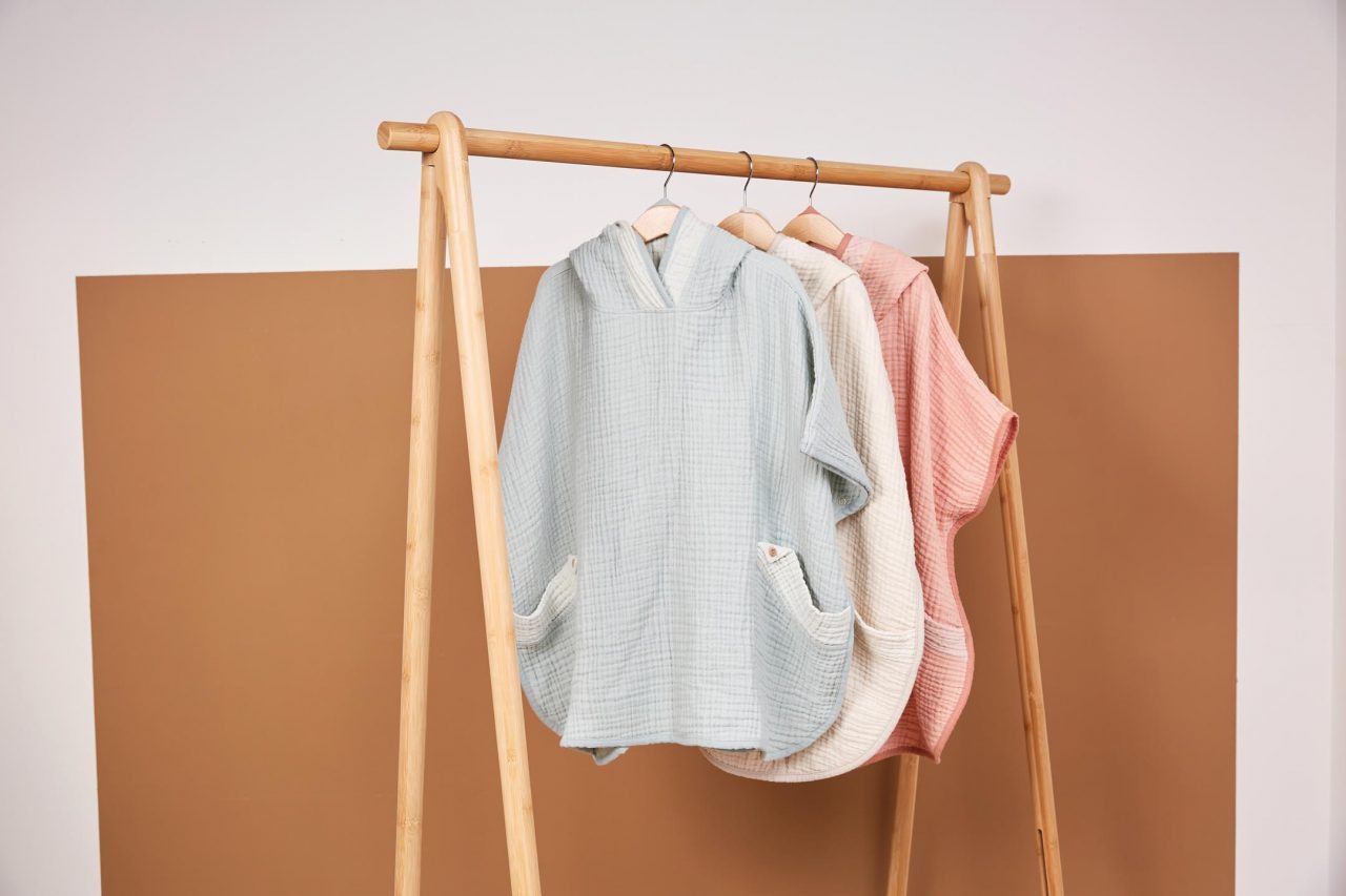 Poncho - Pure Cotton - Green