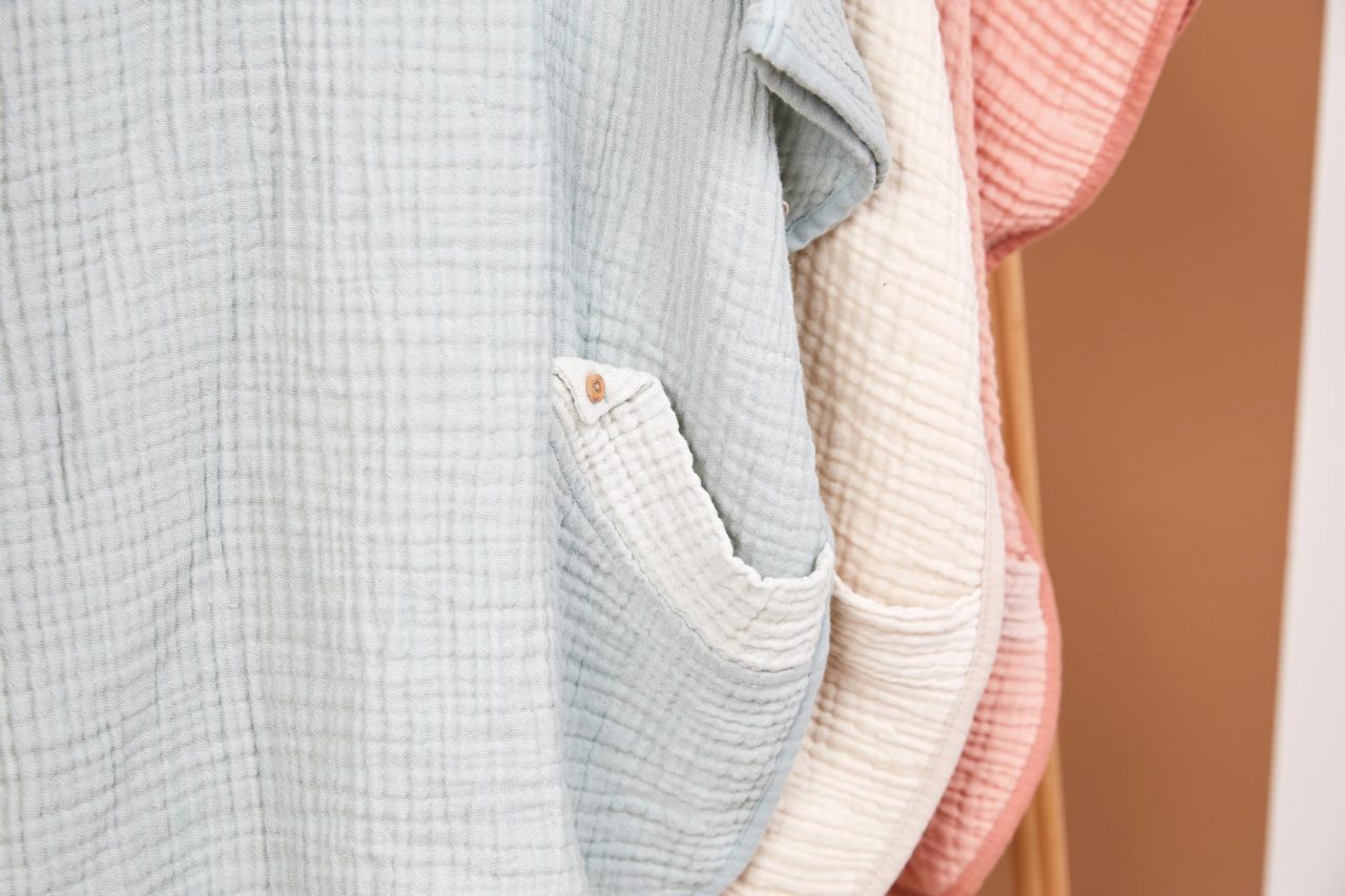 Poncho - Pure Cotton - Green