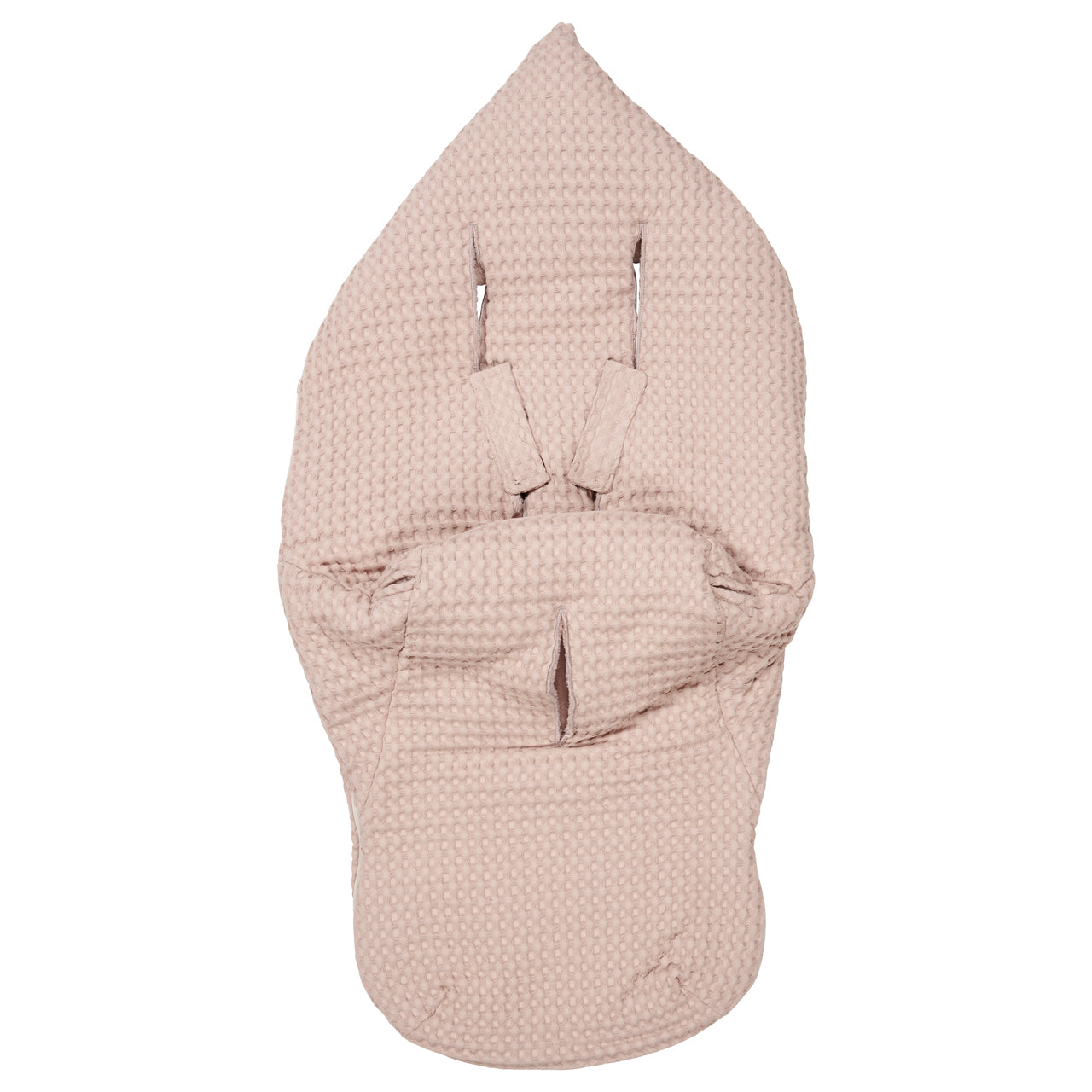 Buggy voetenzak wafel/ teddy oslo - grey pink/ grey pink