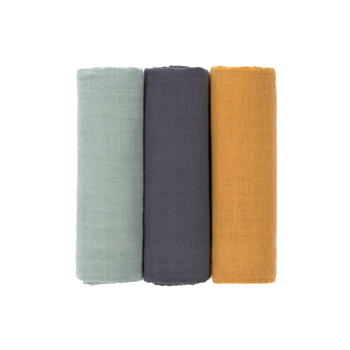Tetradoek - L- Green/navy/mustard - 3pcs