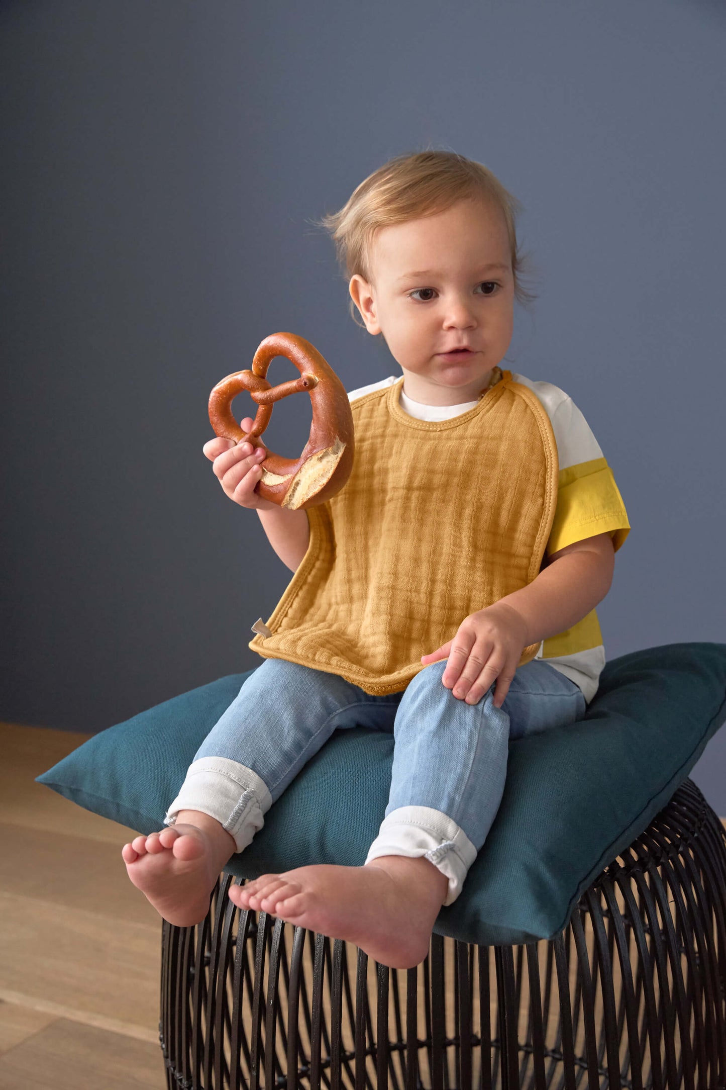 Slabbetjes - Rose/rosewood/mustard - 3pcs