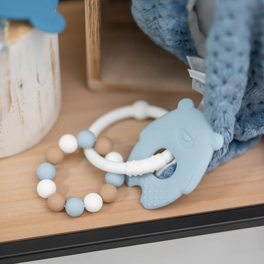 Bijtring beer met bollen - Nattou - Silicone