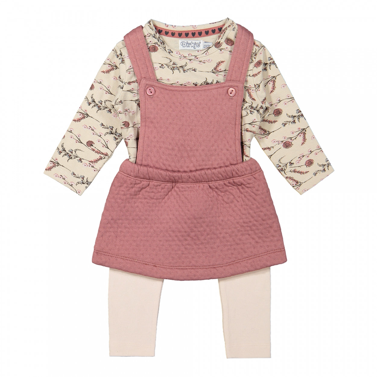 3-delig setje jurkje met t-shirt en legging