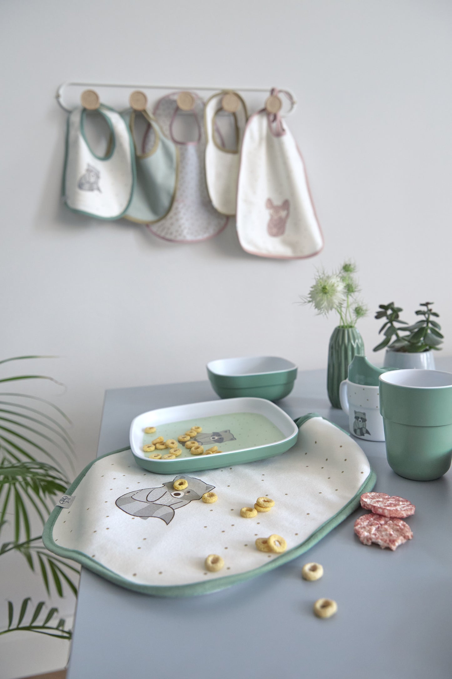 Slabbetjes medium - About friends racoon - 2pcs