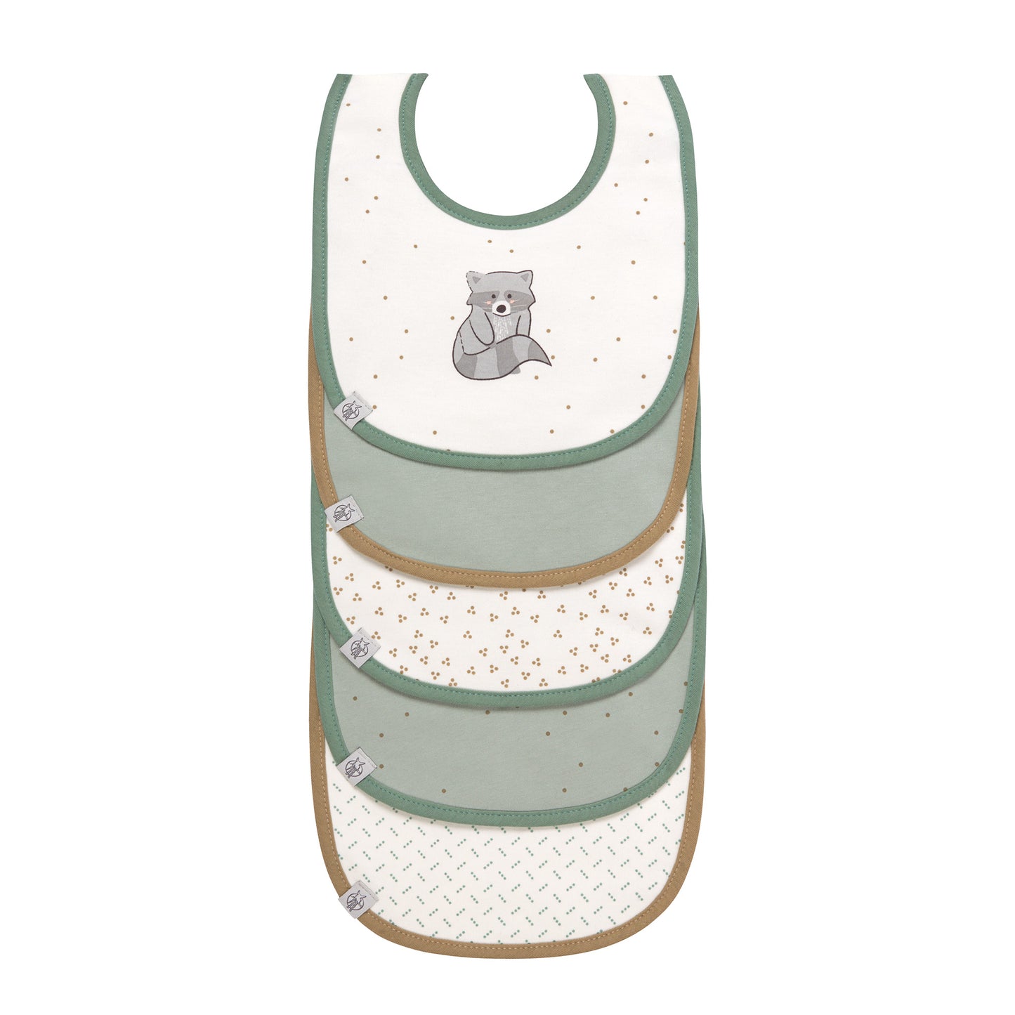 Slabbetjes - About friends Racoon - 5pcs