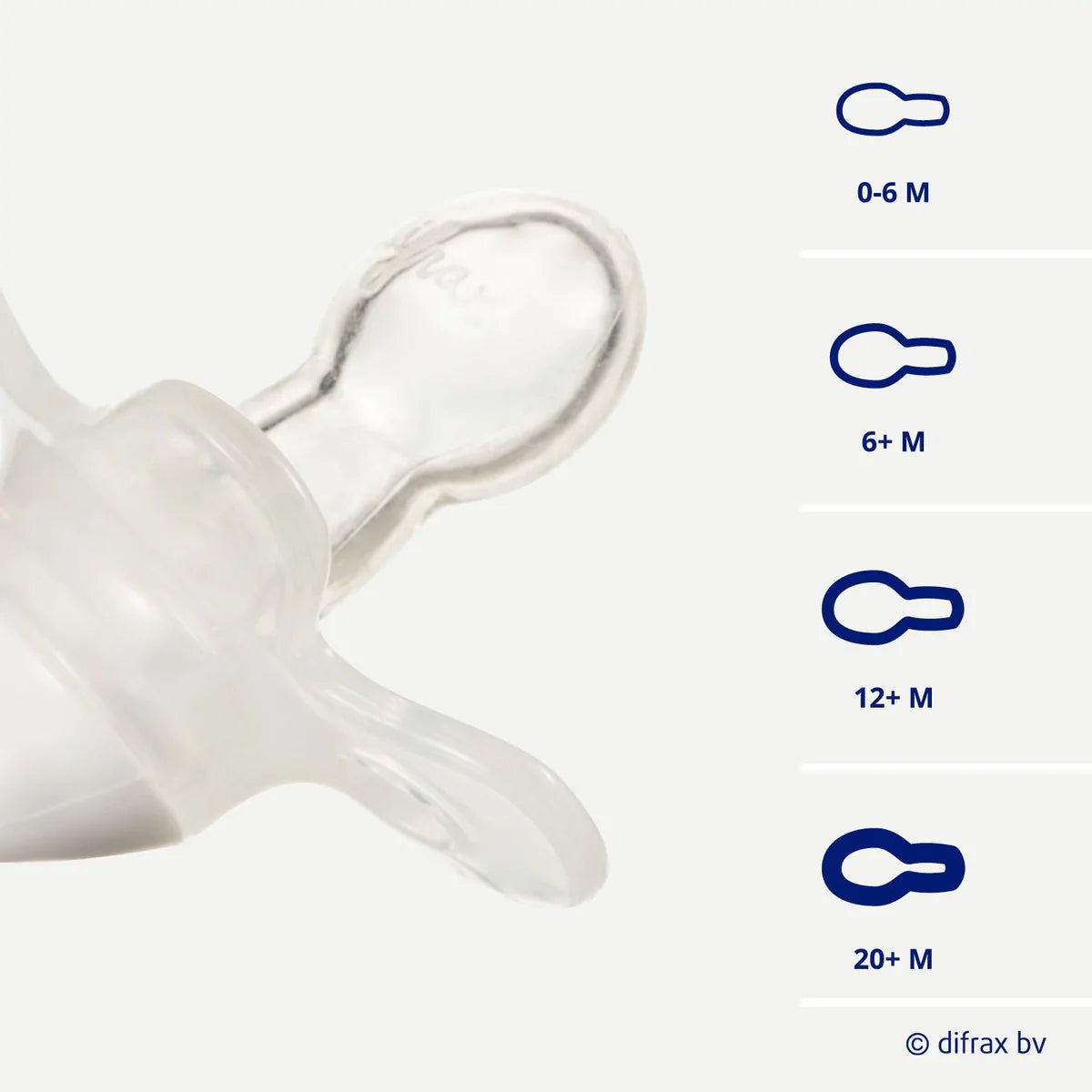 Difrax - Fopspeen Natural 12+ Maanden - Glow in the Dark