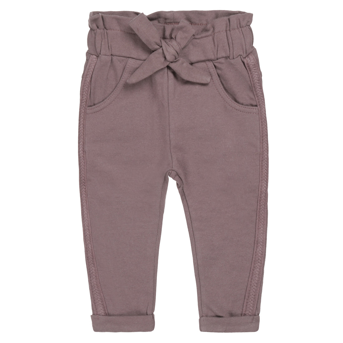 zachte broek met strik