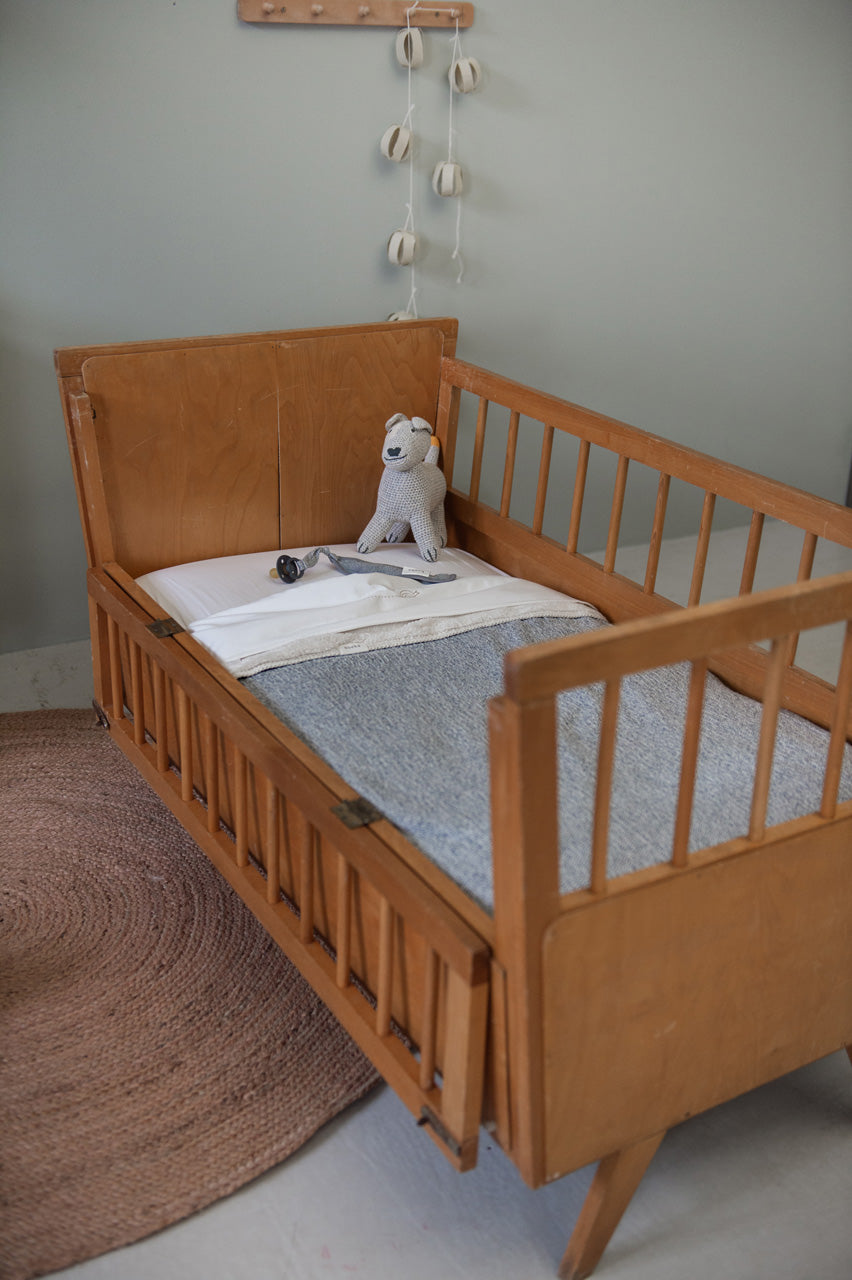 Ledikantendeken Teddy vigo - sparkle grey/ pebble