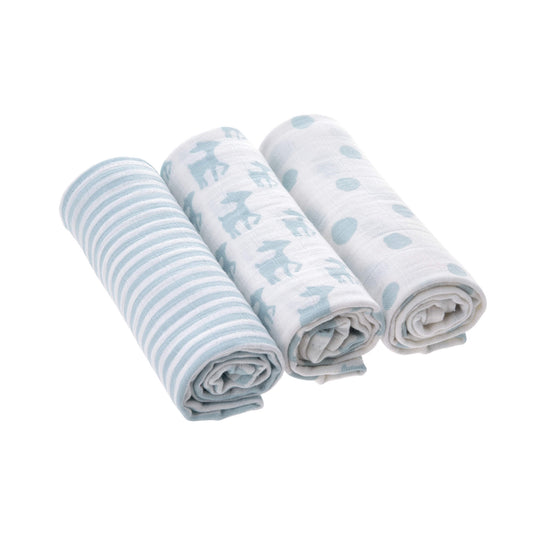 Tetradoek - L- Lela light blue - 3pcs