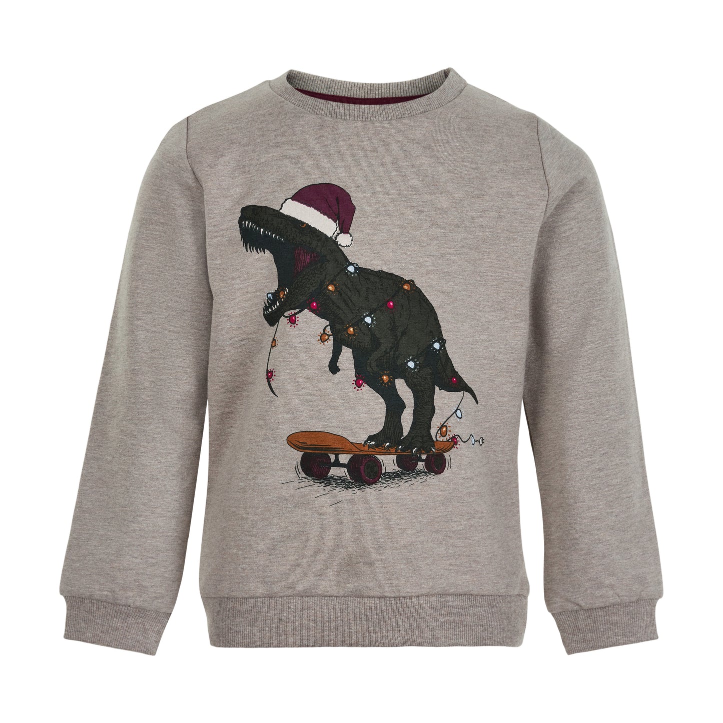 T-shirt met lange mouwen en kerstdino