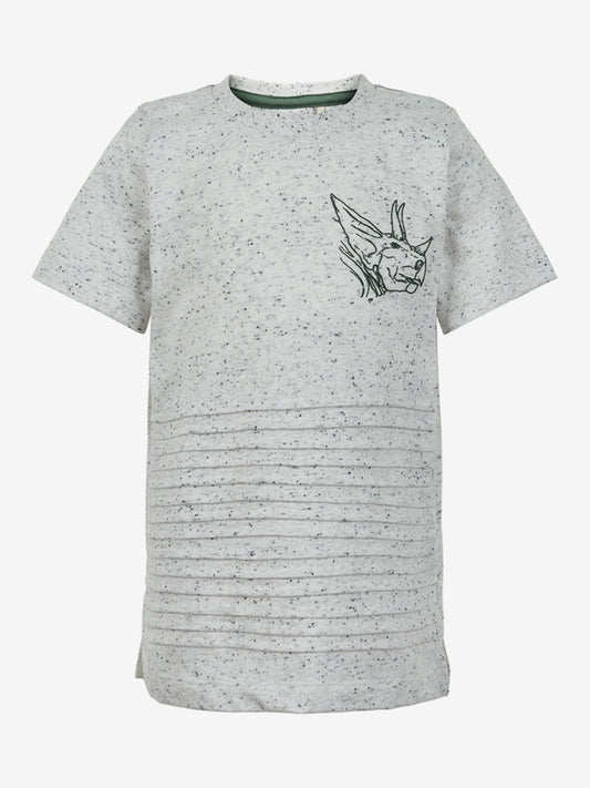 T-shirt met Details en dino