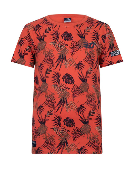T-shirt met Leaves print