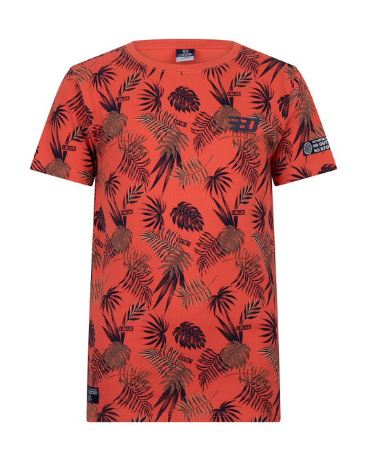 T-shirt met Leaves print