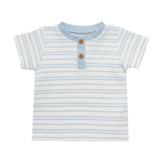 T-shirt met korte mouwen en knoopjes