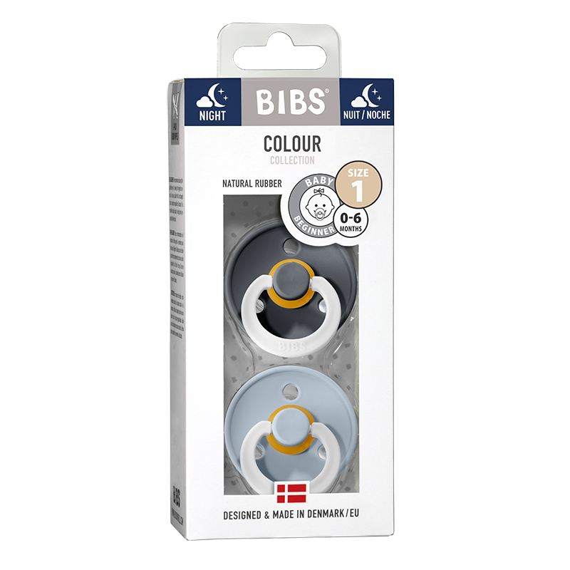 BIBS speen - T1 - 2pcs - nacht