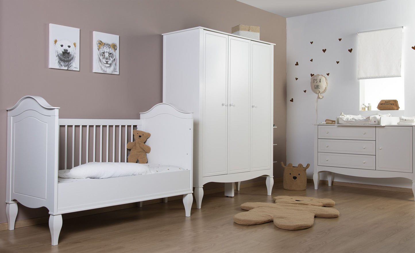Childhome - Romantic White - Kinderkleerkast - 3 Deuren