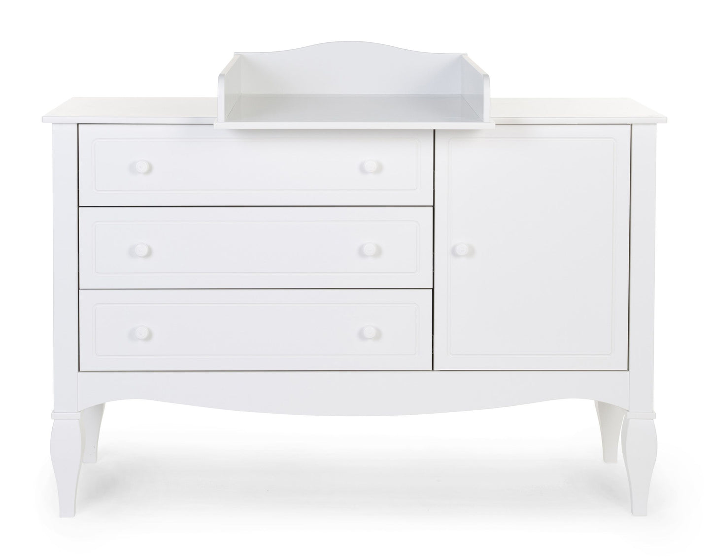 Childhome - Romantic White - Commode - 3 Laden + 1 Deur + Verzorgingsunit