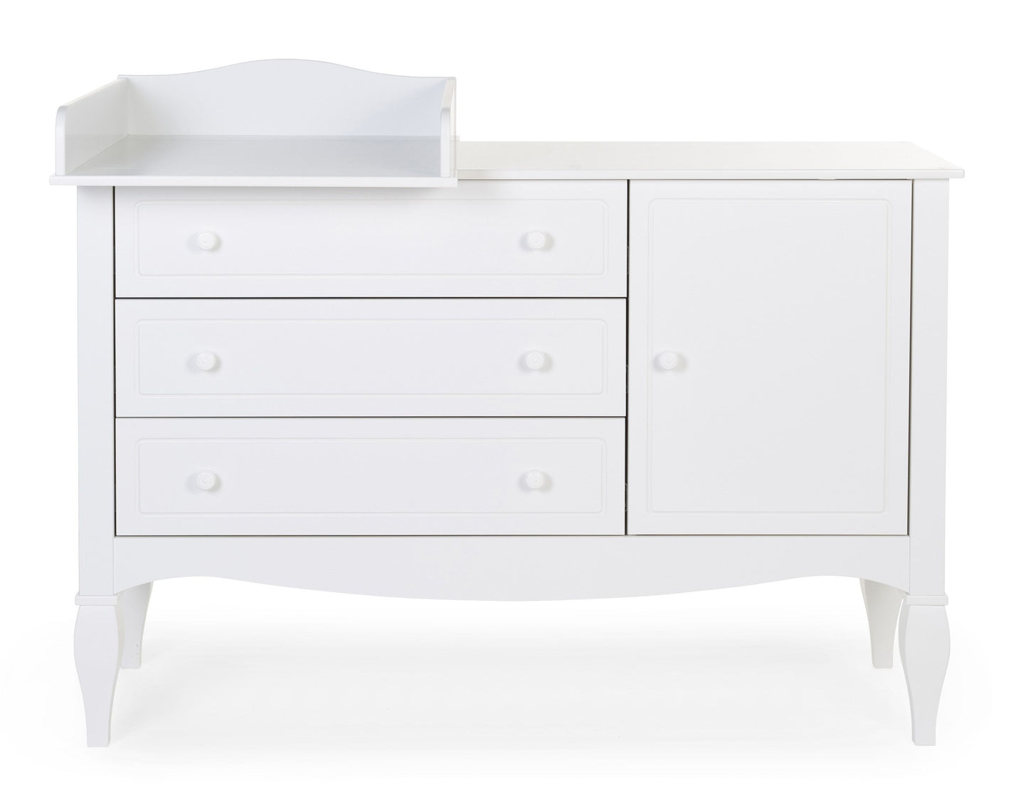 Childhome - Romantic White - Commode - 3 Laden + 1 Deur + Verzorgingsunit