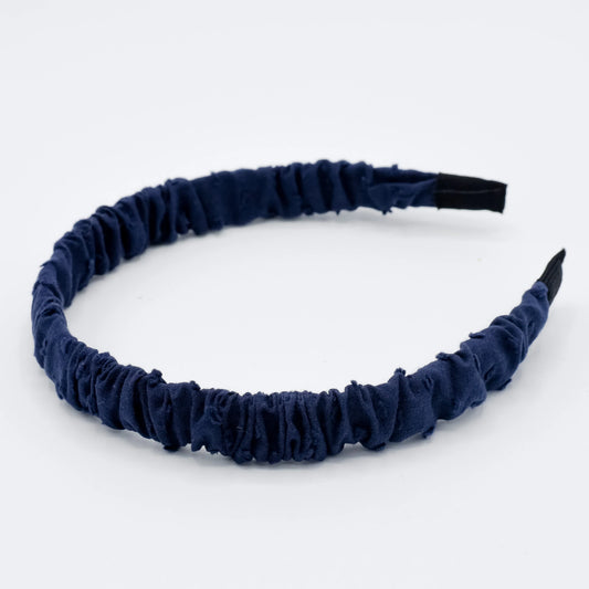 Katoenen Diadeem Emma - Navy