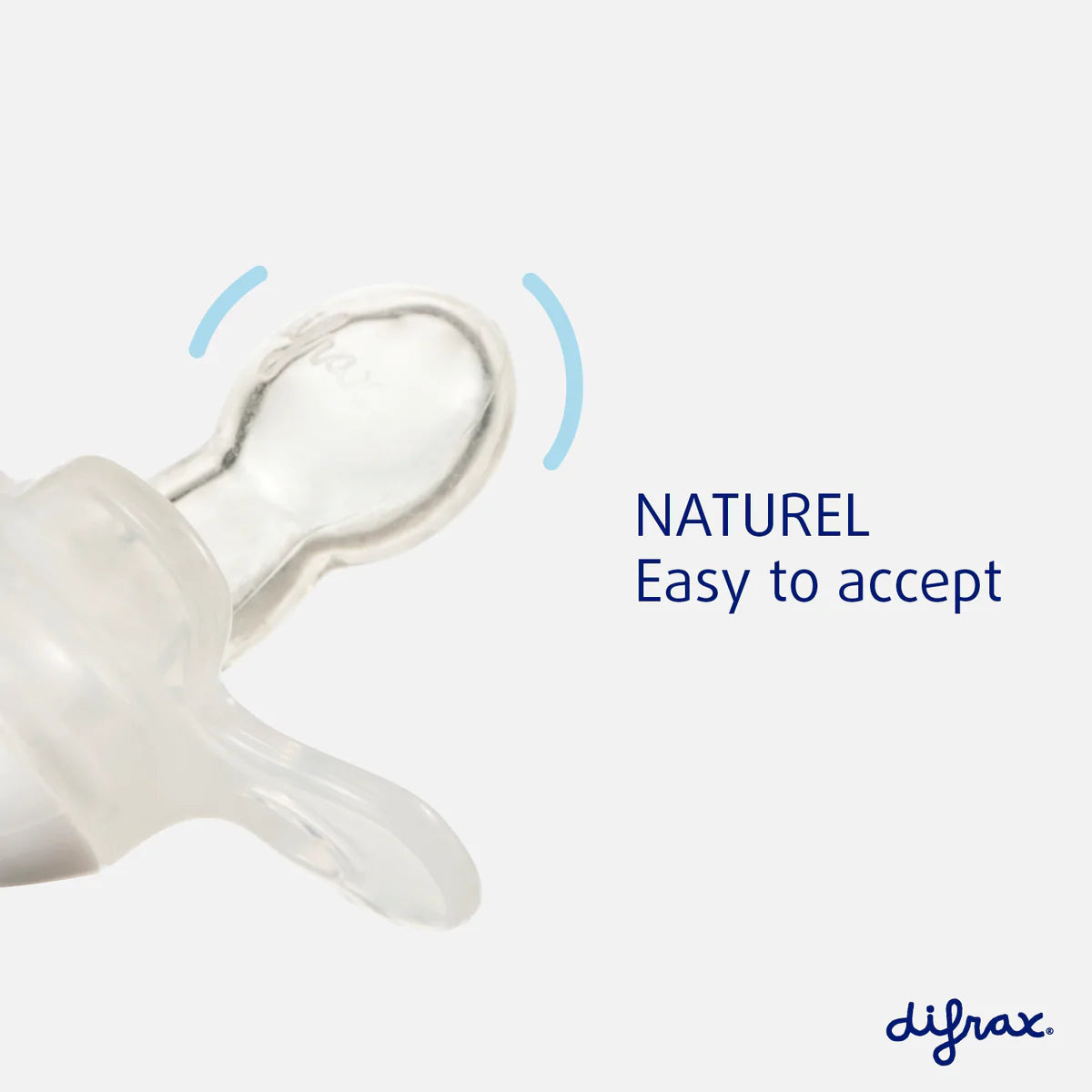 Difrax - Fopspeen Natural Newborn Pure - Ice