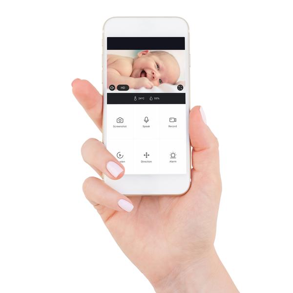 Alecto SMARTBABY10BK - Wifi babyfoon met camera - Zwart