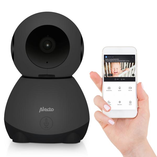 Alecto SMARTBABY10BK - Wifi babyfoon met camera - Zwart