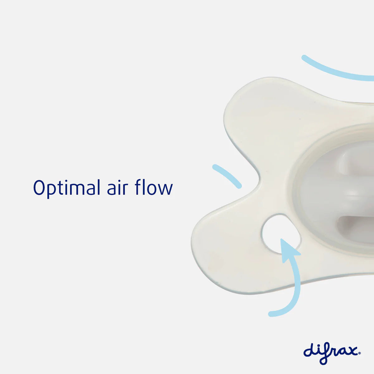 Difrax - Fopspeen Natural Newborn Pure - Ice